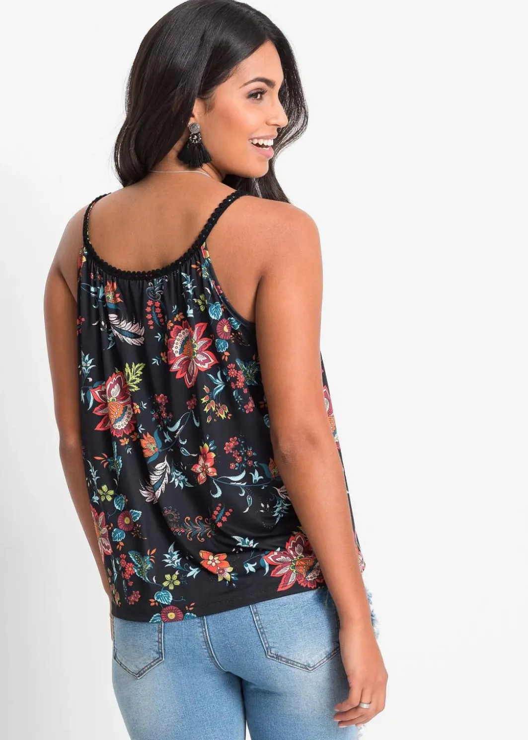 Outlet Spaghettiträger-Top Damen Nachhaltigere Materialien|Shirts & Tops