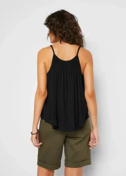 Damen bonprix Nachhaltigere Materialien|Shirts & Tops|Spaghettiträger-Top aus fließender Viskose