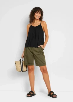 Damen bonprix Nachhaltigere Materialien|Shirts & Tops|Spaghettiträger-Top aus fließender Viskose