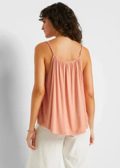 Best Spaghettiträger-Top aus fließender Viskose Damen Shirts & Tops|Nachhaltigere Materialien