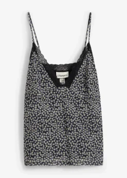 Damen bonprix Shirts & Tops|Spaghettiträger-Top aus Mesh