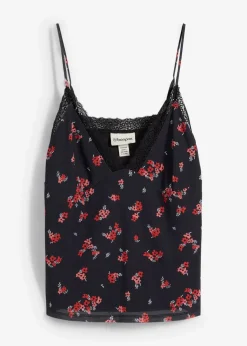 Best Spaghettiträger-Top aus Mesh Damen Shirts & Tops