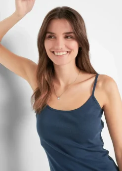 Outlet Spaghettiträger-Top aus reiner Baumwolle (3er Pack) Damen Shirts & Tops|Basics