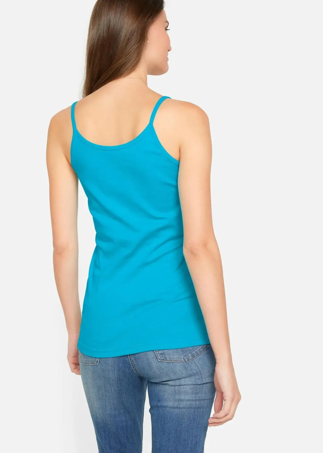 New Spaghettiträger-Top aus reiner Baumwolle (3er Pack) Damen Shirts & Tops|Basics