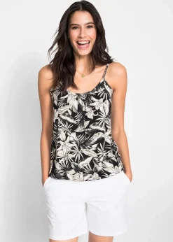 Spaghettiträger-Top aus softem Viskose-Mix Damen Shirts & Tops
