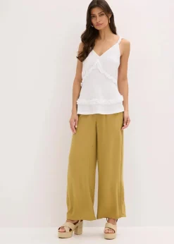 Hot Spaghettiträger-Top mit Rüschen Damen Shirts & Tops