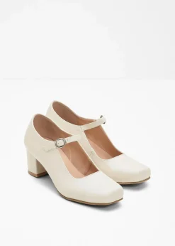 Damen bonprix Pumps|Spangenpumps mit Blockabsatz