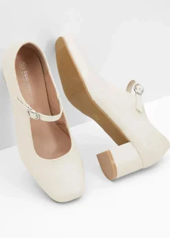Damen bonprix Pumps|Spangenpumps mit Blockabsatz