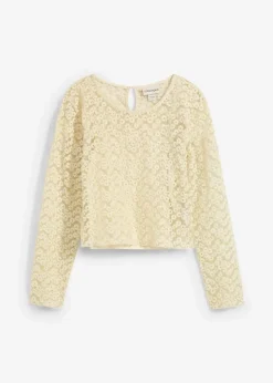 Outlet Spitzenbluse mit Jeseytop (2tgl. Set) Kinder Mädchen 9-16 Jahre·Shirts & Blusen