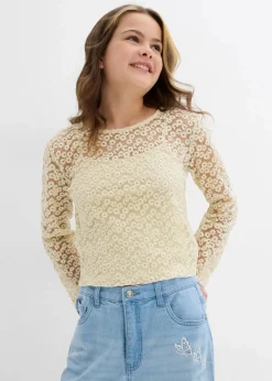 Outlet Spitzenbluse mit Jeseytop (2tgl. Set) Kinder Mädchen 9-16 Jahre·Shirts & Blusen