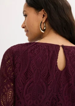 New Spitzen-Bluse mit Volants Damen Bekleidung·Jacken & Mäntel|Blusen & Tuniken