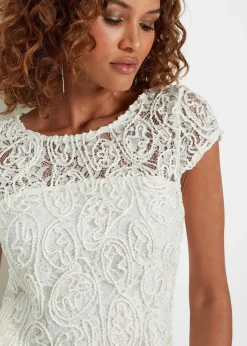 Damen bonprix Bekleidung·Jacken & Mäntel|Blusen & Tuniken|Spitzen-Blusenshirt