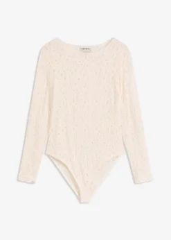 Hot Spitzenbody mit flauschiger Oberfläche Damen Shirts & Tops