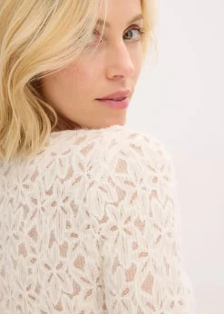 Hot Spitzenbody mit flauschiger Oberfläche Damen Shirts & Tops