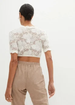 Discount Spitzen-Dirndlbluse Damen Bekleidung·Jacken & Mäntel|Blusen & Tuniken