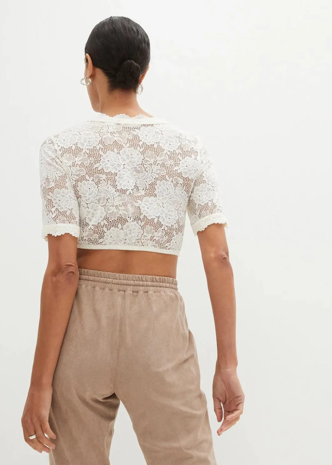 Discount Spitzen-Dirndlbluse Damen Bekleidung·Jacken & Mäntel|Blusen & Tuniken