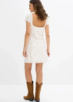 Damen bonprix Kleider|Spitzenkleid mit Blumenprint