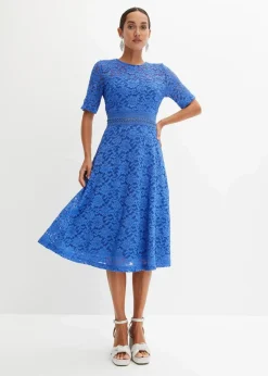 Hot Spitzenkleid mit Häkeleinsatz Damen Bekleidung·Pullover & Strickjacken|Kleider