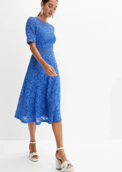 Hot Spitzenkleid mit Häkeleinsatz Damen Bekleidung·Pullover & Strickjacken|Kleider
