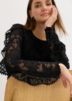 Damen bonprix Shirts & Tops|Spitzen-Shirtbluse