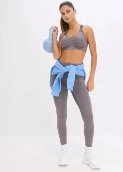 Discount Sport-BH mit mittlerem Halt und leichtem Glanz Damen Bhs|Große Cups D-H