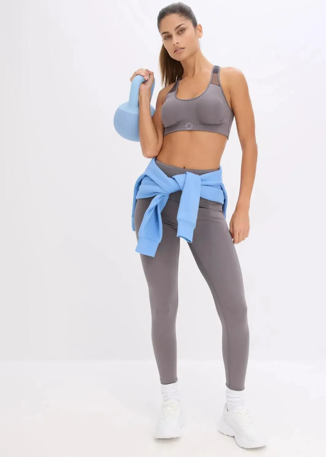 Discount Sport-BH mit mittlerem Halt und leichtem Glanz Damen Bhs|Große Cups D-H