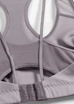 Discount Sport-BH mit mittlerem Halt und leichtem Glanz Damen Bhs|Große Cups D-H