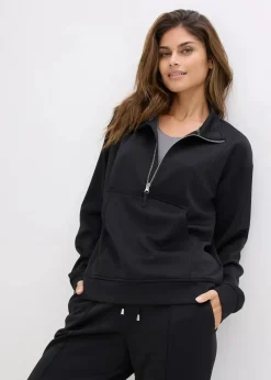 Outlet Sport-Jacke mit Stehkragen Damen Bekleidung·Sweat|Nachhaltigere Materialien