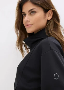 Outlet Sport-Jacke mit Stehkragen Damen Bekleidung·Sweat|Nachhaltigere Materialien