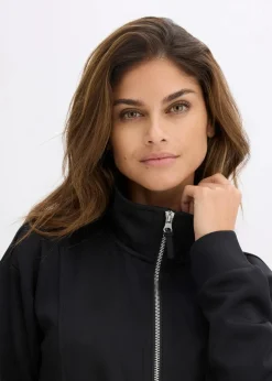 Outlet Sport-Jacke mit Stehkragen Damen Bekleidung·Sweat|Nachhaltigere Materialien