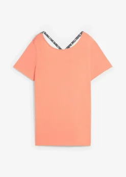 Clearance Sport-Longshirt mit Rückenausschnitt Damen Shirts & Tops|Sportbekleidung