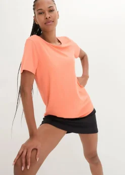 Clearance Sport-Longshirt mit Rückenausschnitt Damen Shirts & Tops|Sportbekleidung