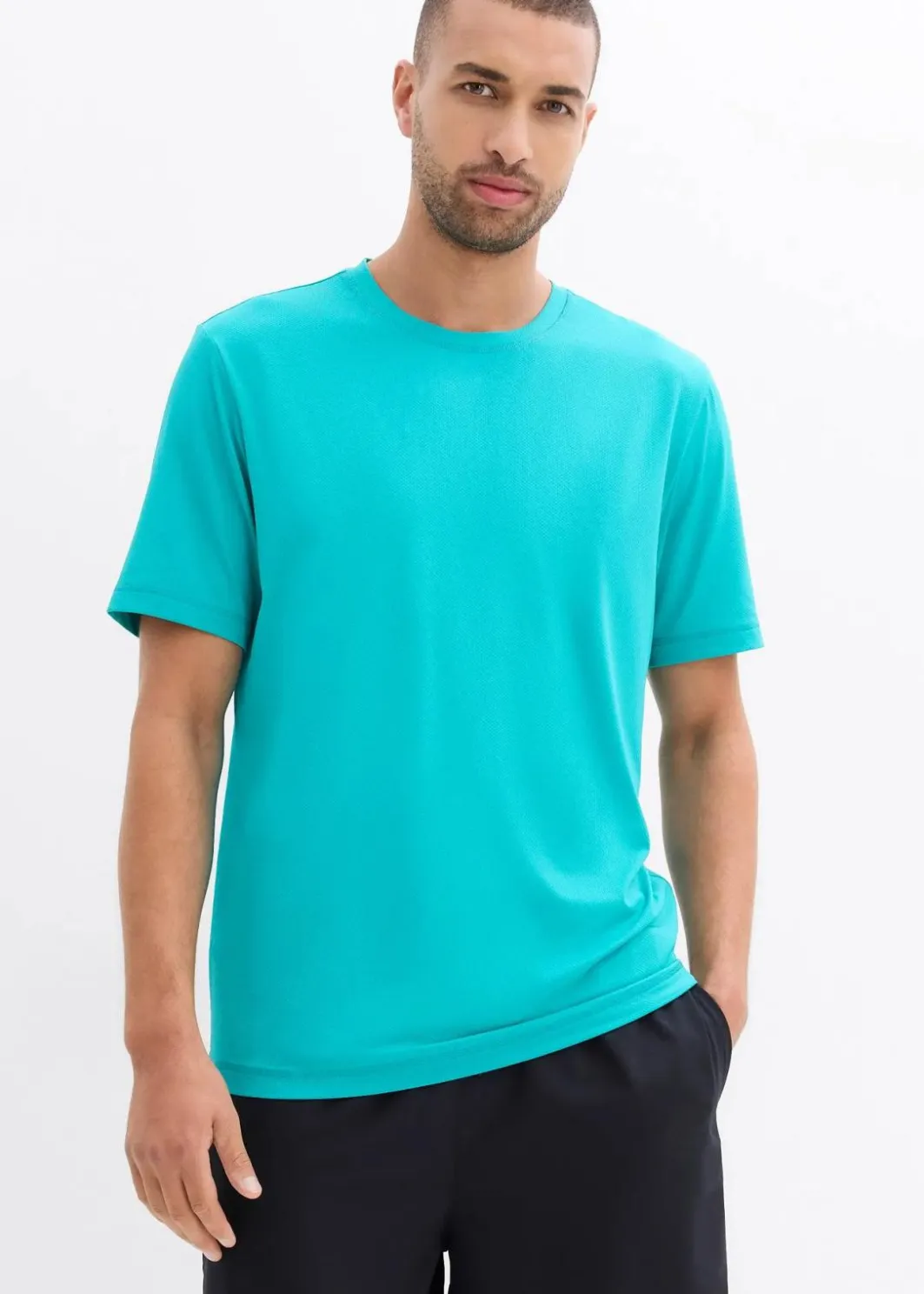 Herren bonprix Shirts & Polos|Sportbekleidung|Sport-Shirt mit Strukturoptik