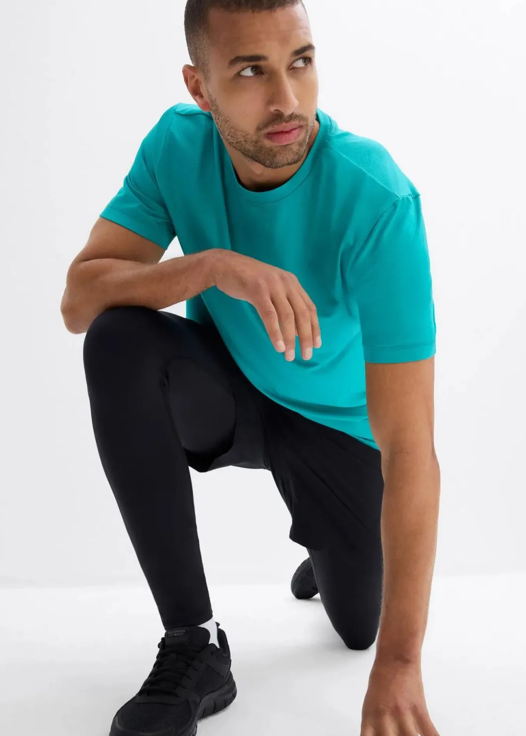 Herren bonprix Shirts & Polos|Sportbekleidung|Sport-Shirt mit Strukturoptik