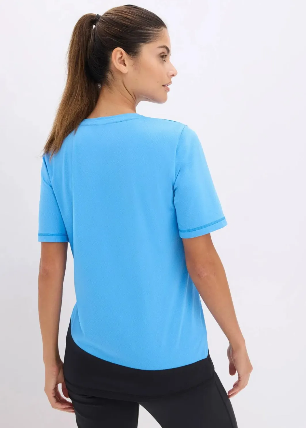 Damen bonprix Shirts & Tops|Sportbekleidung|Sport-Shirt mit Strukturoptik