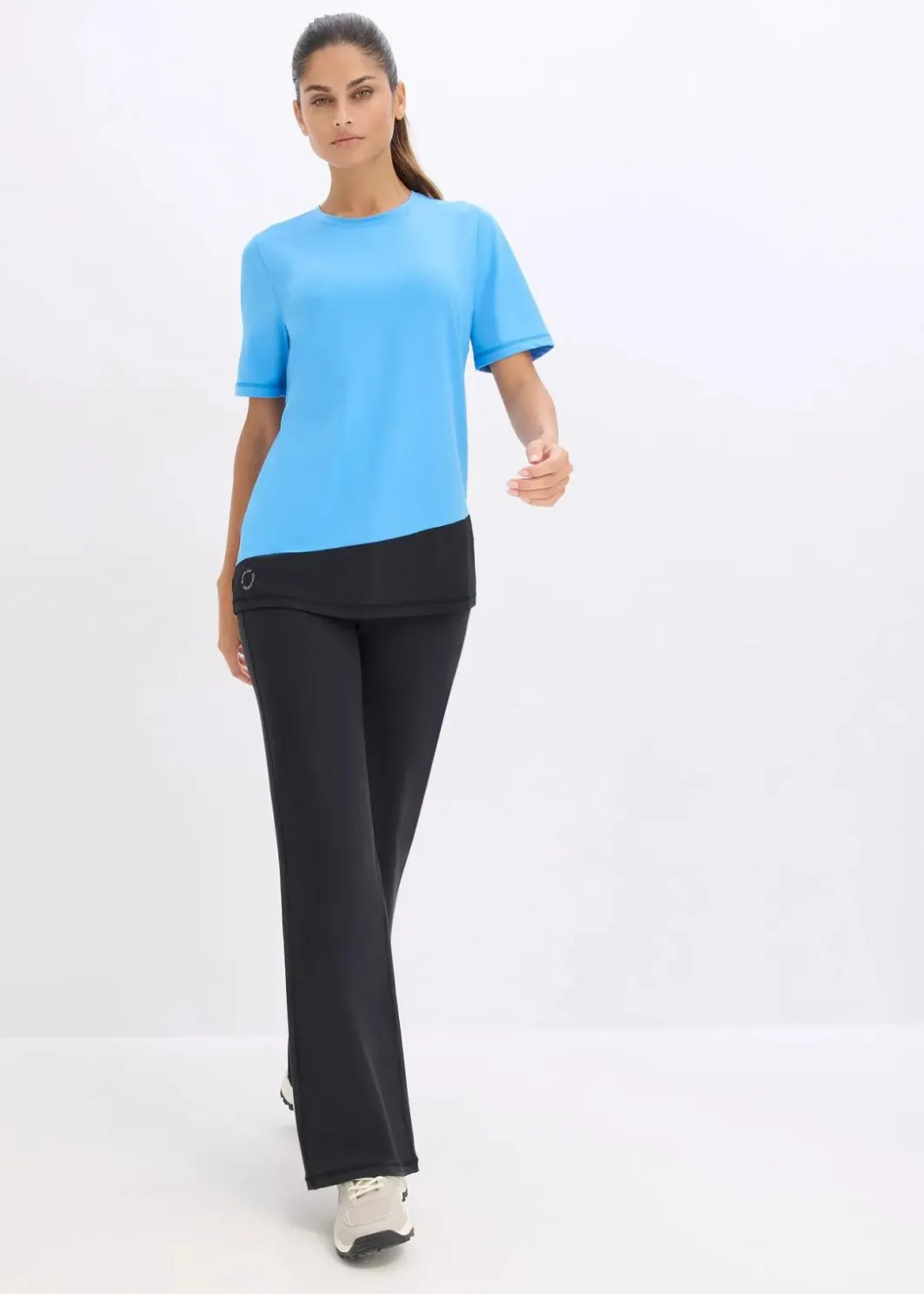 Damen bonprix Shirts & Tops|Sportbekleidung|Sport-Shirt mit Strukturoptik