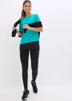 Damen bonprix Bekleidung·Sweat|Nachhaltigere Materialien|Sport-Shirt mit Strukturoptik