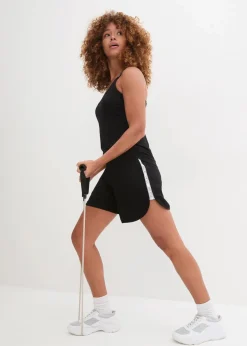 Damen bonprix Bekleidung·Outdoorbekleidung|Bekleidung·Kleider|Sport-Shorts mit Kontraststreifen