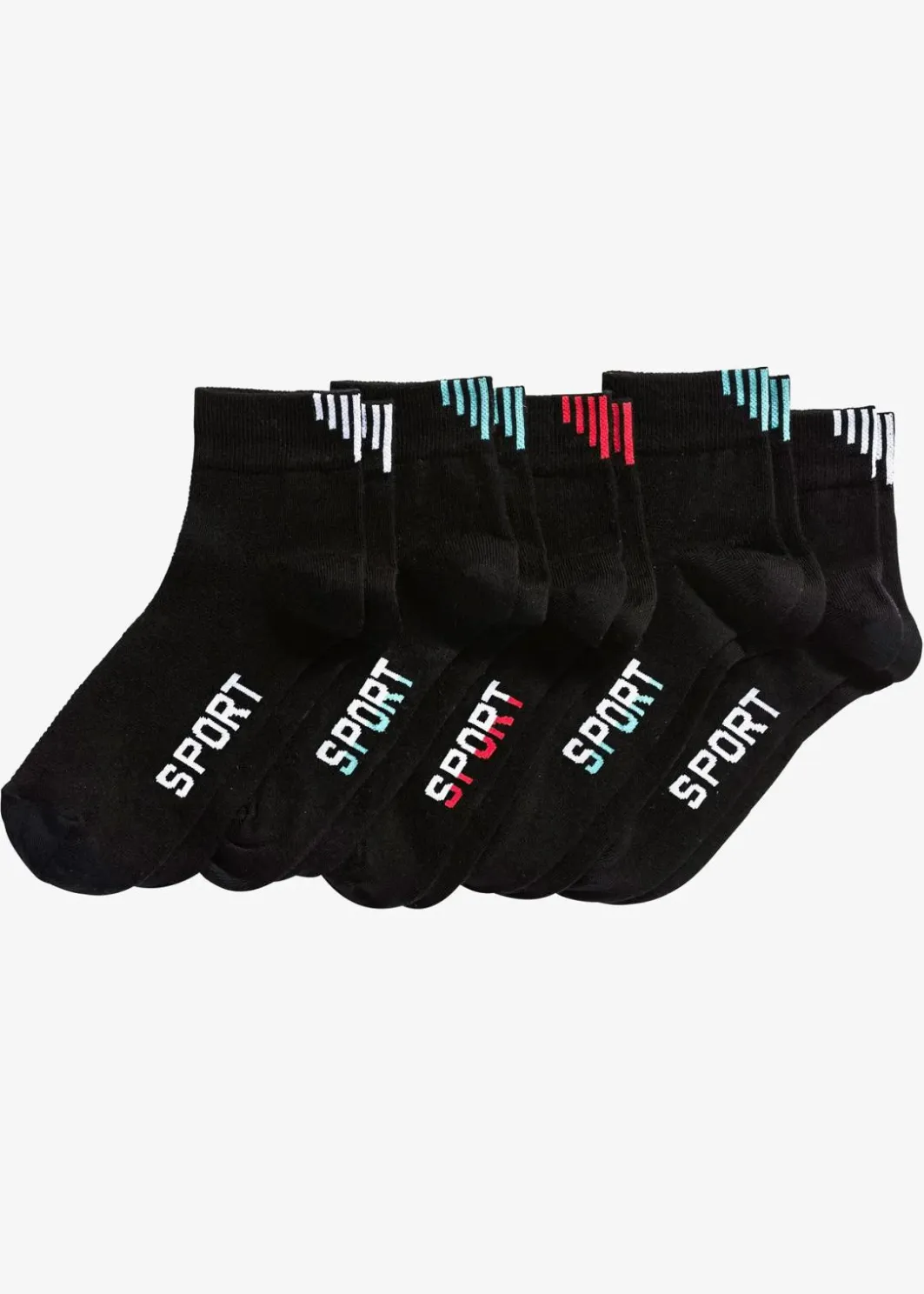 Outlet Sportsocken mit Bio-Baumwolle (5 Paar) Damen Socken|Socken