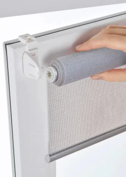 Discount Springrollo einfarbig mit Struktur Rollos