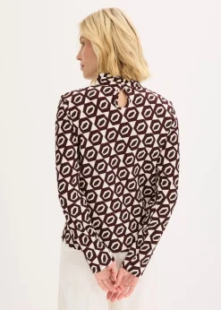 Outlet Stehkragenshirt mit Struktur Damen Shirts & Tops