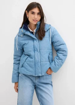 Damen bonprix Bekleidung·Hosen|Jacken & Mäntel|Steppjacke aus Denim