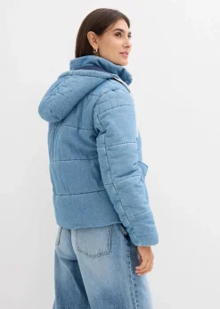 Damen bonprix Bekleidung·Hosen|Jacken & Mäntel|Steppjacke aus Denim