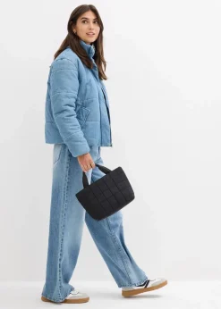 Damen bonprix Bekleidung·Hosen|Jacken & Mäntel|Steppjacke aus Denim