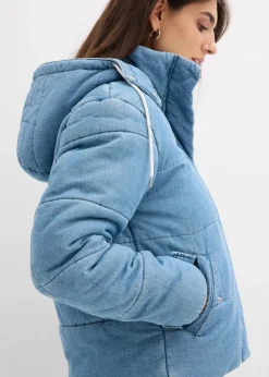 Damen bonprix Bekleidung·Hosen|Jacken & Mäntel|Steppjacke aus Denim
