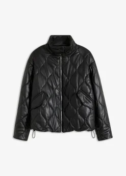 New Steppjacke aus Lederimitat Damen Bekleidung·Hosen|Jacken & Mäntel