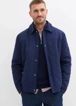Herren bonprix Große Größen|Jacken & Mäntel|Steppjacke mit Cordkragen