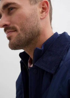Herren bonprix Große Größen|Jacken & Mäntel|Steppjacke mit Cordkragen