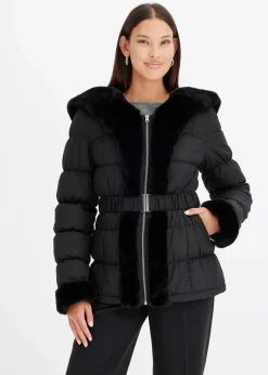 Steppjacke mit Fellimitat Damen Bekleidung·Hosen|Jacken & Mäntel