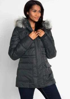 Damen bonprix Bekleidung·Hosen|Jacken & Mäntel|Steppjacke mit Kapuze